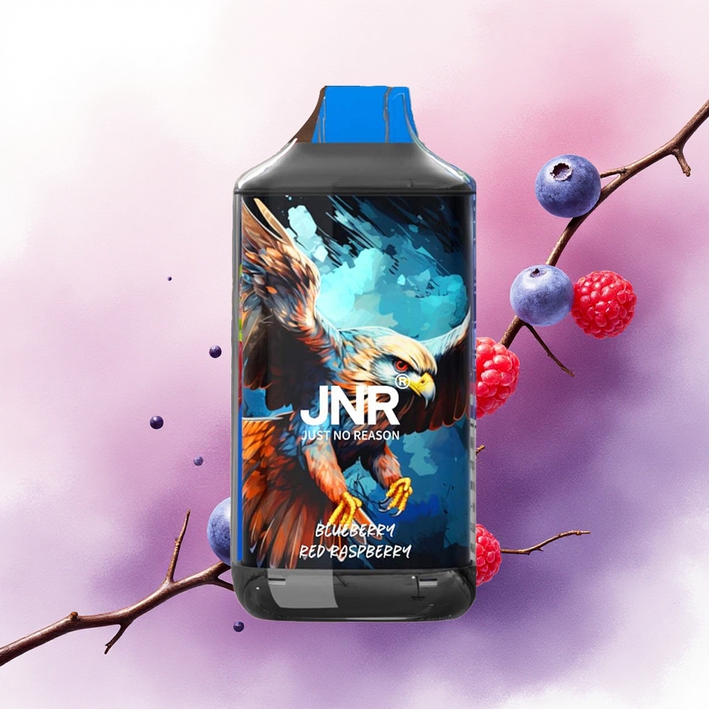 JNR Falcon 16000 Afine Roșii Zmeură cu 850 mAh și Nicotină 0%,2%